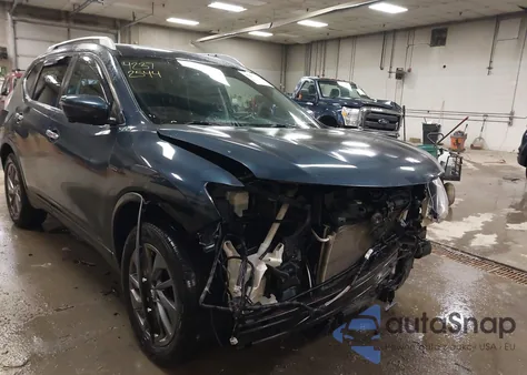 2016 Nissan Rogue Sl из США, поврежденный, VIN KNMAT2MV5GP670433